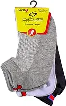 Future A Pack of Men Ankle socks from Future,Consisting of 3 Pieces/cotton lycra size 40-45