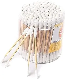 100Pcs Wooden Bamboo Sticks cotton Ear Buds