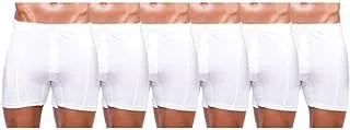 FORMA Cotton Basic Short Pack of 6 Pieces for Men, White, XLarge