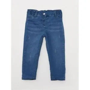 LC Waikiki Elastic Waist Basic Baby Girl Denim Trousers