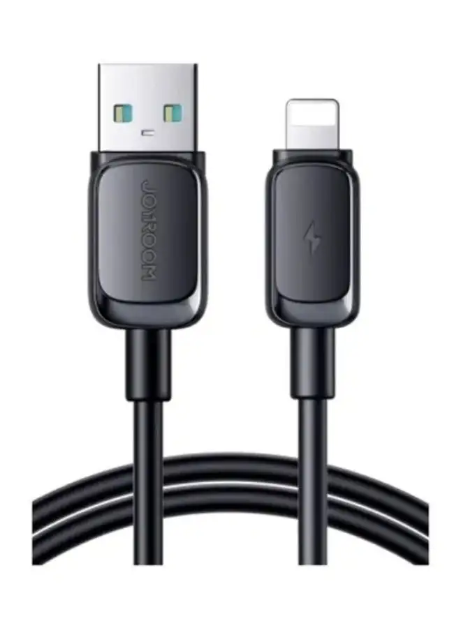 JOYROOM S-AL012A14 Multi-Color Series 2.4A USB-A to Lightning Fast Charging Data Cable 1.2m-Black Black