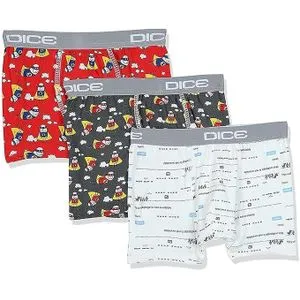 Dice - Bundle Of (3) Printed Boxers For Men & Boys