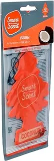 Smart ND136 Large Hanging Car Air Freshner, Coconut Scent With Perfect Design, Premium And Eco-Friendly Material - Multi Colour