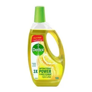 Dettol 3X منظف الأرضيات القوي المضاد للبكتيريا - الليمون - 650 مل