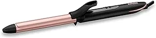 BaByliss Rose Quartz 19mm Curling Tong | Quartz Ceramic Coated Barrel| 2.5m Swivel Cord| Auto Shut Off | 6 Heat Settings From 160°C-210°C (C450E)