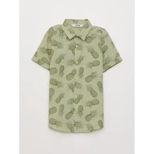 LC Waikiki Patterned Short Sleeve Boy Shirt