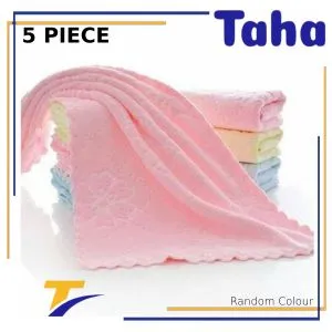 Taha Offer Super Absorbent Microfiber Kitchen Dish Towel - Set Of 5 - Color May Vary