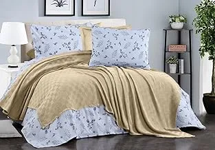 Leno coverlet - Beige Color - 255 x 225 CM