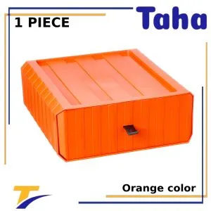 Desktop Organizer Drawer Shelf 1 Piece Color Orange