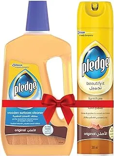 1 Pledge original furniture polish 300 ml + 1 Pledge Liquid for Wooden Surfaces 500ml @20% Discount