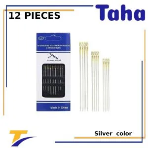 Taha Offer  Assorted Self Threading Needle 12 Pieces