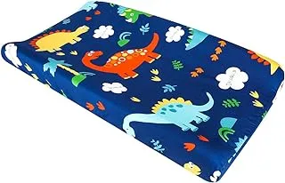 Cloele Baby Changing Pad Cover-1 Pack 16x32 Microfiber Changing Cover Fits Standard Changing Pad,Soft&Breathable Changing Sheet,Unisex Diaper Table Sheet for Boys and Girls(Dinosaur)