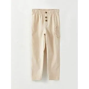 LC Waikiki Elastic Waist Basic Velvet Girl Trousers.