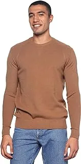 COUP Regular Fit Basic Pullover For Men Color Beige Size M