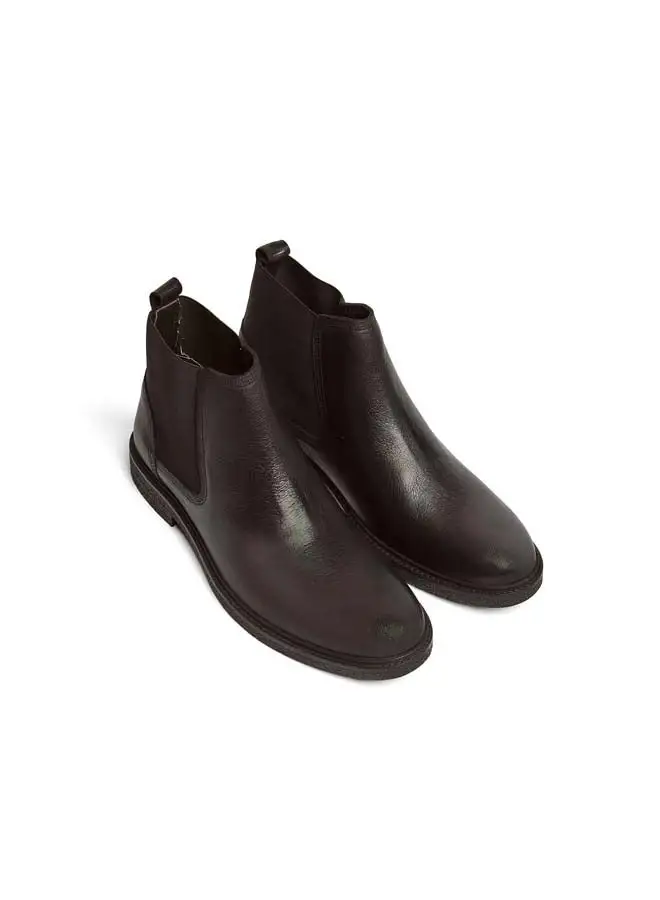 DALYDRESS Elegant Genuine Leather Half Boot