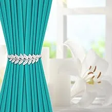 Prime. Shop - 2 Pieces High Quality Metal Curtain Holders Flexible, High Shine Design, Easy to Use