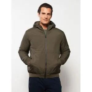 LC Waikiki Standard Pattern Hooded Men's Coat