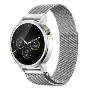 ساعة Oem Milanese بحلقة مغناطيسية من الفولاذ المقاوم للصدأ للرجال 42 ملم MOTO 360 2nd Watch SL - غير قابل للتطبيق