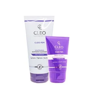 Cleo FemTriple Action Whitening Serum + Cleansing Gel 2pcs Bundle
