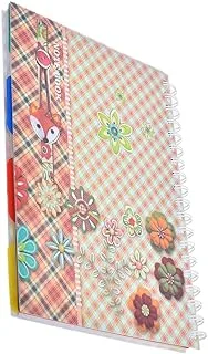 Maayergy PP 015 Spiral Lined B5 Notebook With 4 Subjects, 150 Sheet With Durable Material, Suitable For School And Home