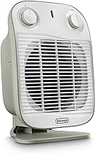 Delonghi HFS50B20.GR Vertical Edge Fan Heater Sage Green/White with 3 power settings 2000 W