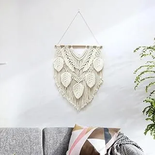 Tassel Leaves Macrame Pattern Wall Art Handmade