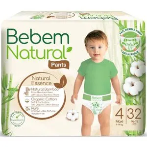 Bebem Natural Diapers Pants Maxi Size 4 - 32 Pcs