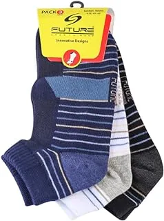 Future Socks Future A Pack of Men Ankle socks from Future,Consisting of 3 Pieces/cotton lycra size 40-45