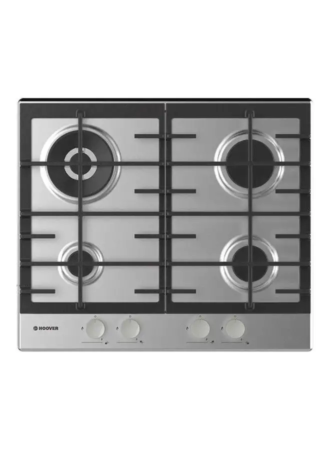 HOOVER Built-In Hob 60x60 cm 4 Gas Burners HHG6BR4MX Silver