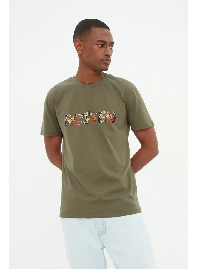 trendyol Man T-Shirt Khaki