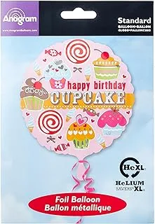 Anagram International Happy Birthday Sweet Cupcake Balloon, 18