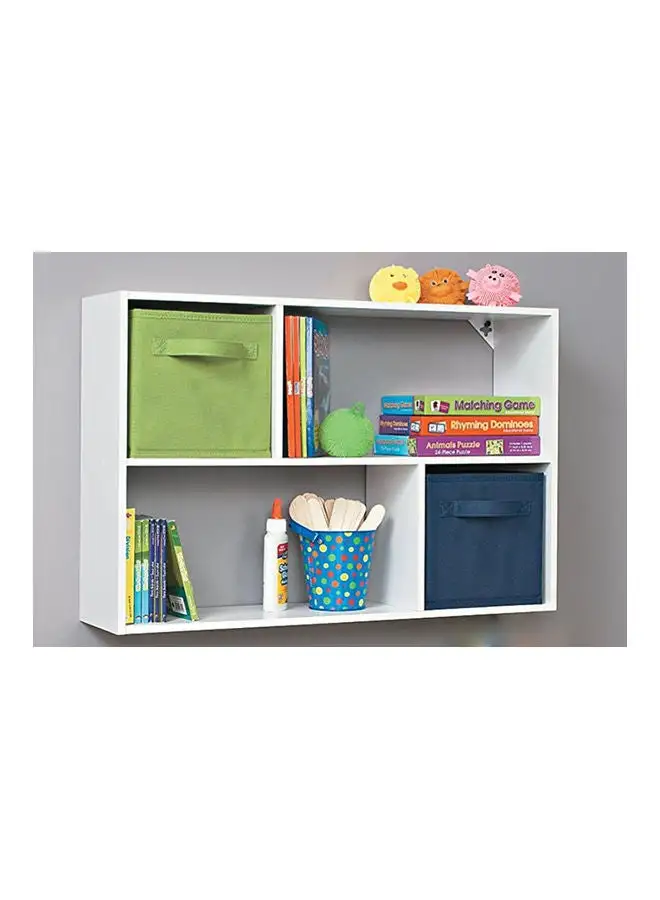 MODERN HOME Wall Mounted Bookcase White 80x55x15cm