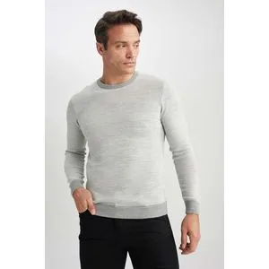 Defacto Man Tricot Standart Fit Crew Neck Pullover