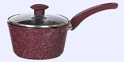 Top Chef Granit Casserole Glass Lid Size 16 burgundy