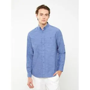 LC Waikiki Regular Fit Long Sleeve Poplin Men's Shirt