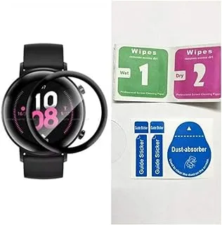 Screen protector For Huawei GT2 watch. 42mm of ceramic and black capsules to protect the basil, cleaning tools