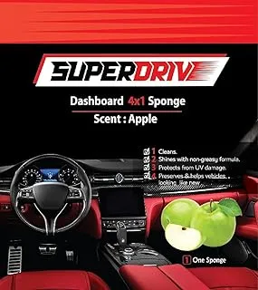 generic Superdrive Sponge 4 In 1 Dashboard & Leather polish -Apple