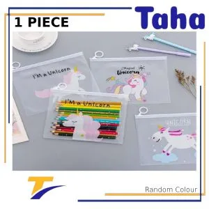 Taha Offer Cute Transparent Multi-functional PVC Zipper Bag 1 Piece