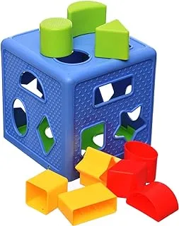 Generic Plastic Medium Magical Form Cube With Plastic Geometric Interactive Play For Children +3 - Multi Color