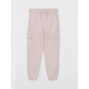 LC Waikiki Elastic Waist Basic Gabardine Girl Jogger Cargo Trousers