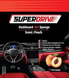 generic Superdrive Sponge 4 In 1 Dashboard & Leather polish -Peach