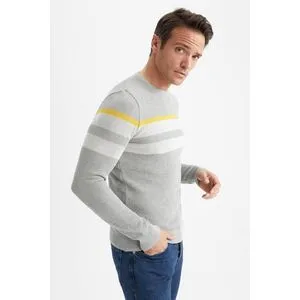 Defacto Man Regular Fit Crew Neck Tricot Pullover