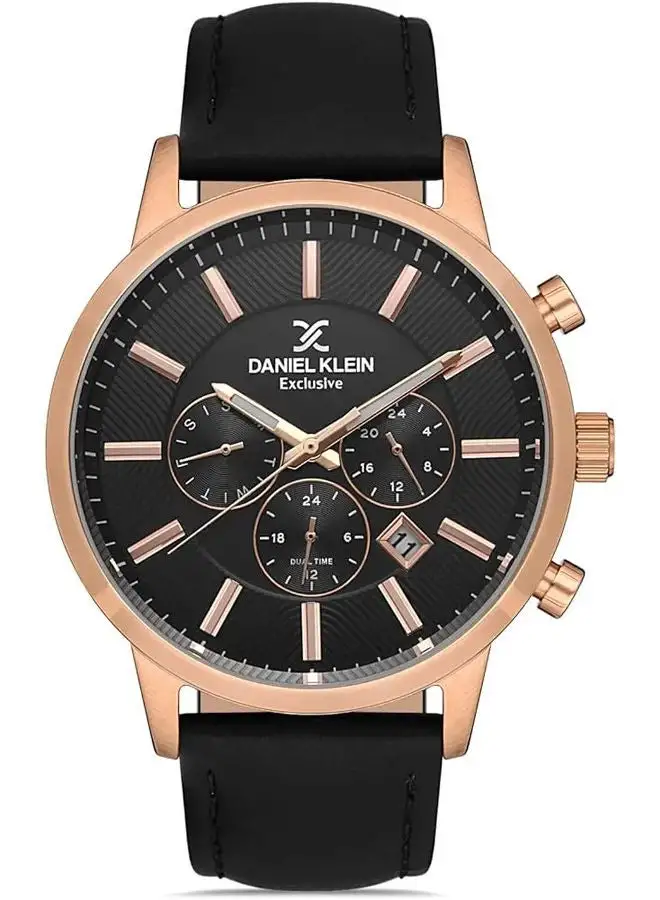 DANIEL KLEIN Leather Analog Watch DK.1.13114-2