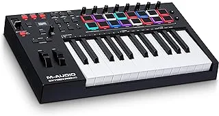 M-Audio Oxygen Pro 25 – 25 Key USB MIDI Keyboard Controller With Beat Pads, MIDI assignable Knobs & Buttons, and Software Suite Included