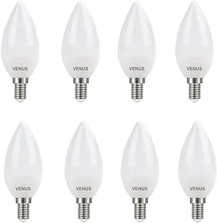 Venus Candle Bulb 4.5 Watt Yellow Pack of 8