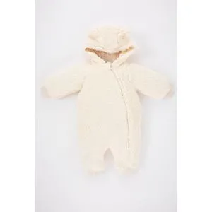 Defacto Babygirl New Born Knitted Regular Fit Hooded Overalls