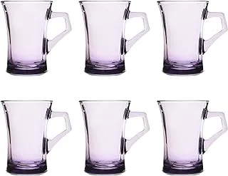 Pasabahce Azur Glass Mug For Home Uses, Restaurants & Hotels, 120ml - Purple