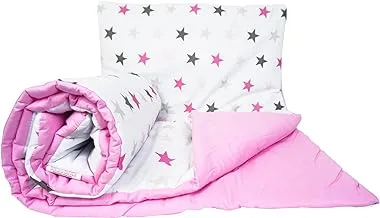 2 Piece Baby Children Quilt Duvet & Pillow Set 120x90 cm to fit Toddler Cot Bed (19)