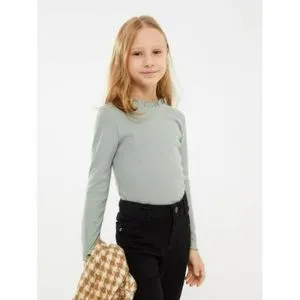 LC Waikiki Turtle Neck Basic Long Sleeve Girl T-Shirt