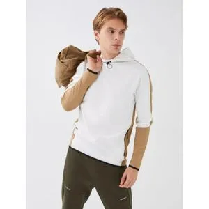 LC Waikiki Hooded Long Sleeve Color Block Men's Sports Sweatshirt